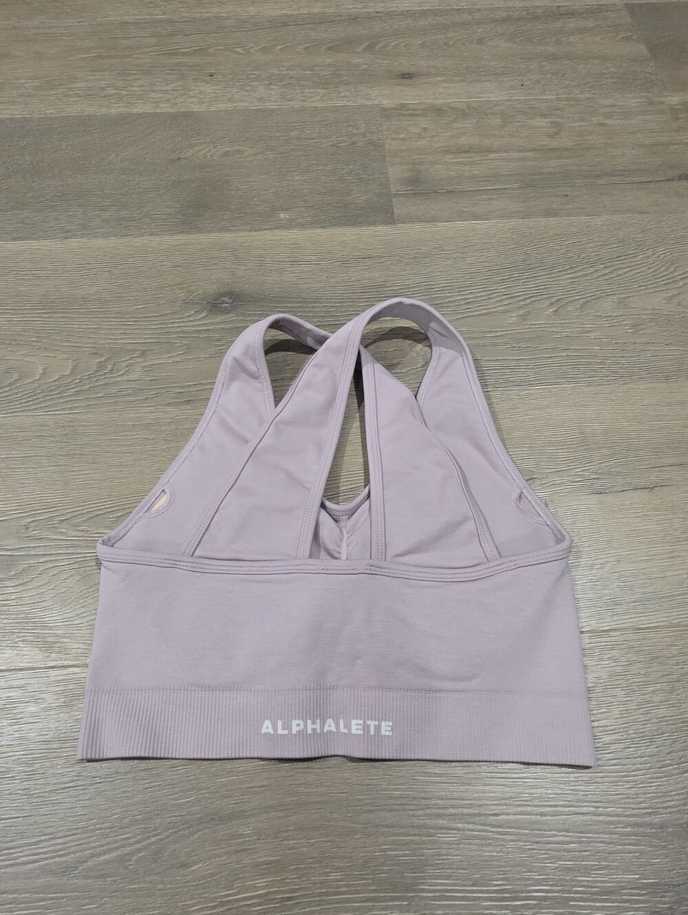 Alphalete Seamless Sports Bra Dusty Pink Size Medium